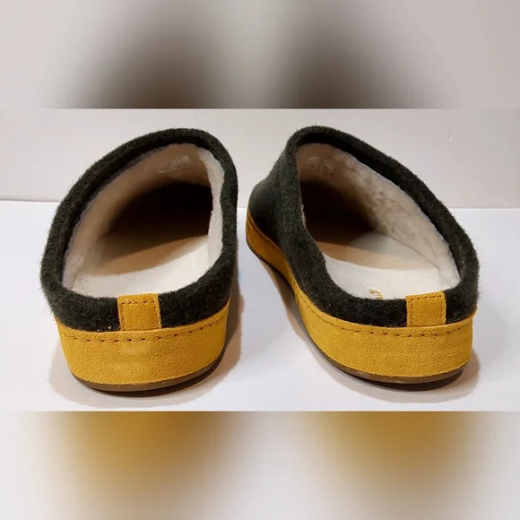 OLUKAI Hāmani Hulu Men's Slippers Mule Sheep Fur Lined Slip On Size 11 M NWOB - Picture 7 of 9